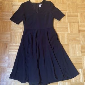 Gal Meets Glam black midi dress. Size 12. Like new!
